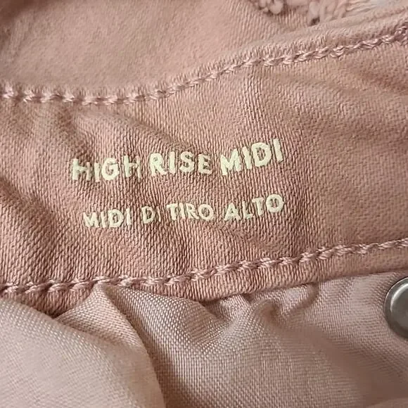 Universal Thread Raw Hem Shorts Womens Pink Causal Summer Denim Festival Boho 8 - Picture 12 of 12